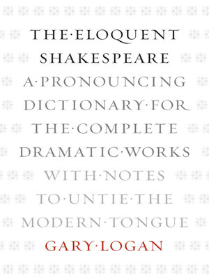 cover image of The Eloquent Shakespeare